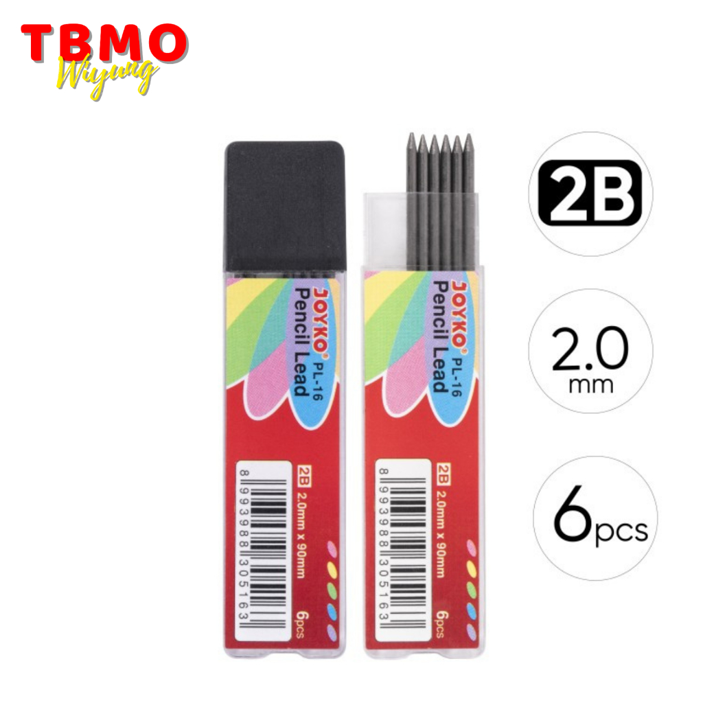 

TBMO Pencil Lead Isi Pensil Mekanik Joyko PL-16 2B 2.0 mm