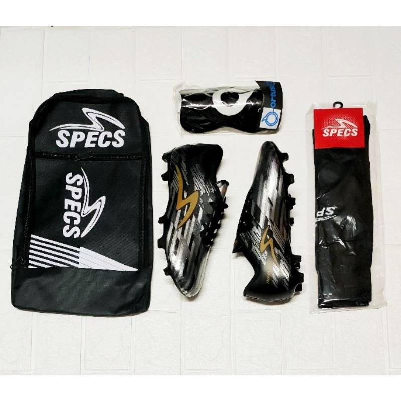 SEPATU BOLA SPECS INFINITY ANAK 33-37 PAKET LENGKAP BONUS TAS, KAOSKAKI & DEKER