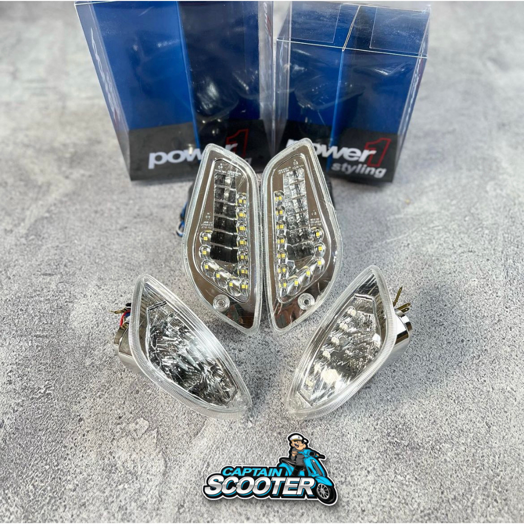 Lampu Sein Indicator LED Power1 Power-1 Clear Vespa S LX LXV