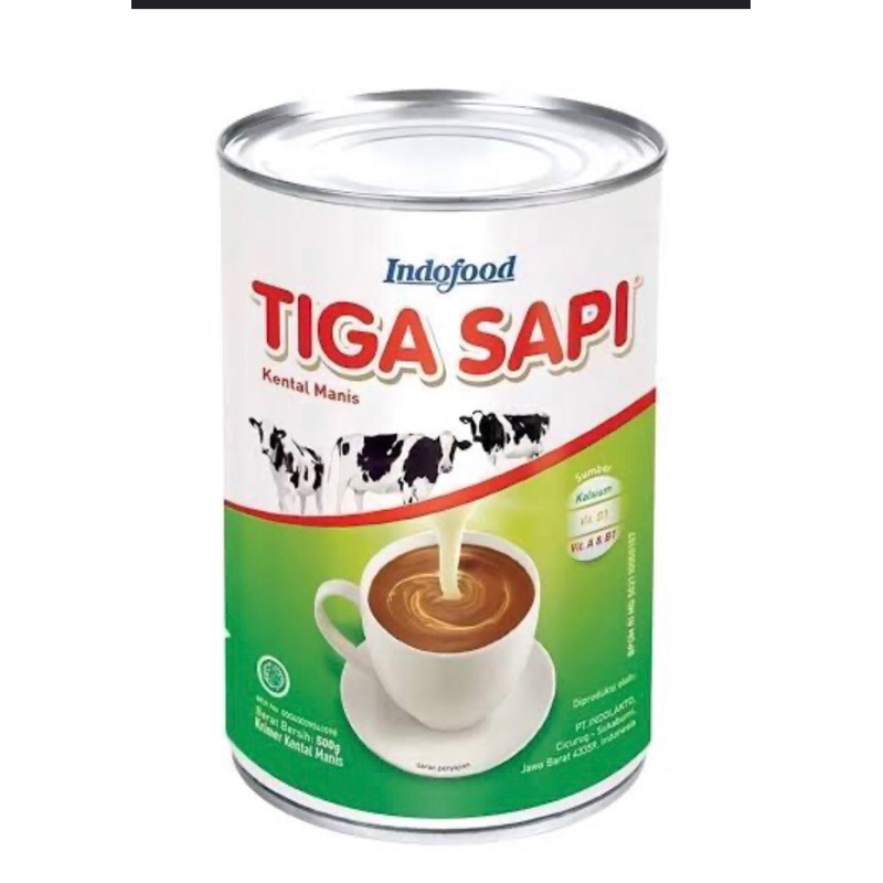 

Susu kental Manis Tiga sapi 490gr SKM tiga sapi