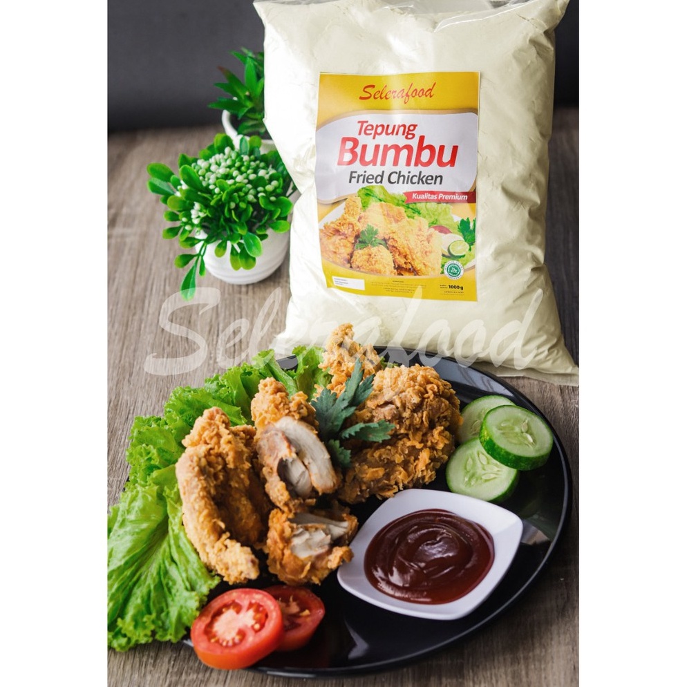

Ready!! Tepung Bumbu Fried Chicken Premium Berat 1Kg merk Selerafood Laris