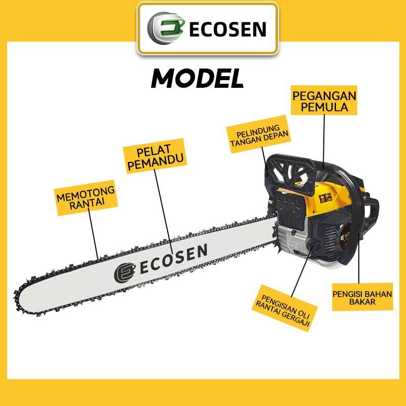 GRATIS ONGKIR ECOSEN Mesin Potong Kayu Chain Saw Teknologi Jerman Professional Tebang Senso Alat