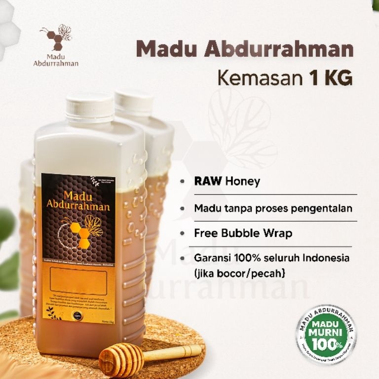 

889 Madu Abdurrahman (1Kg) 100% ASLI & MURNI Raw Honey ←Sale