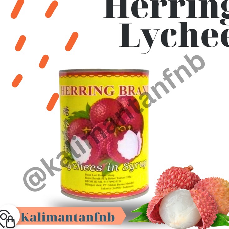 

KODE PQB335 Leci Kaleng Lychee Herring 567gr - SATUAN