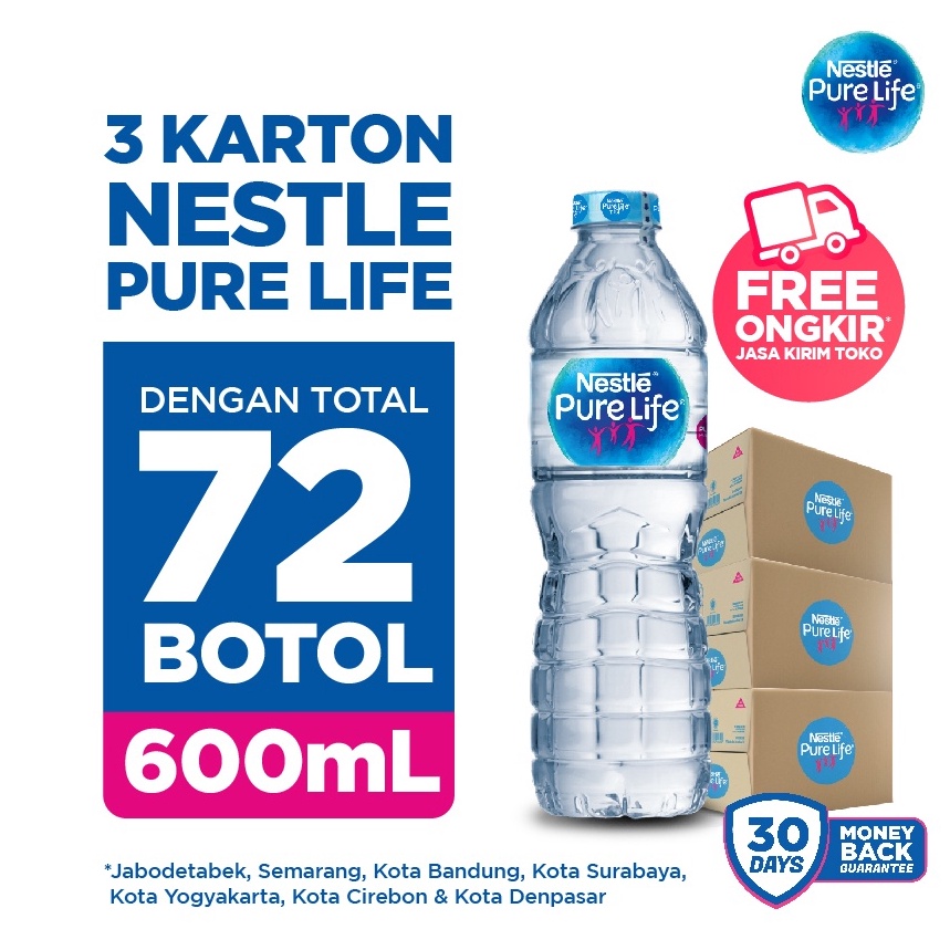 

Diju4l Nestle Pure Life 3 Karton - 600ml / Pure Life / Air Mineral / Air Mineral [194]