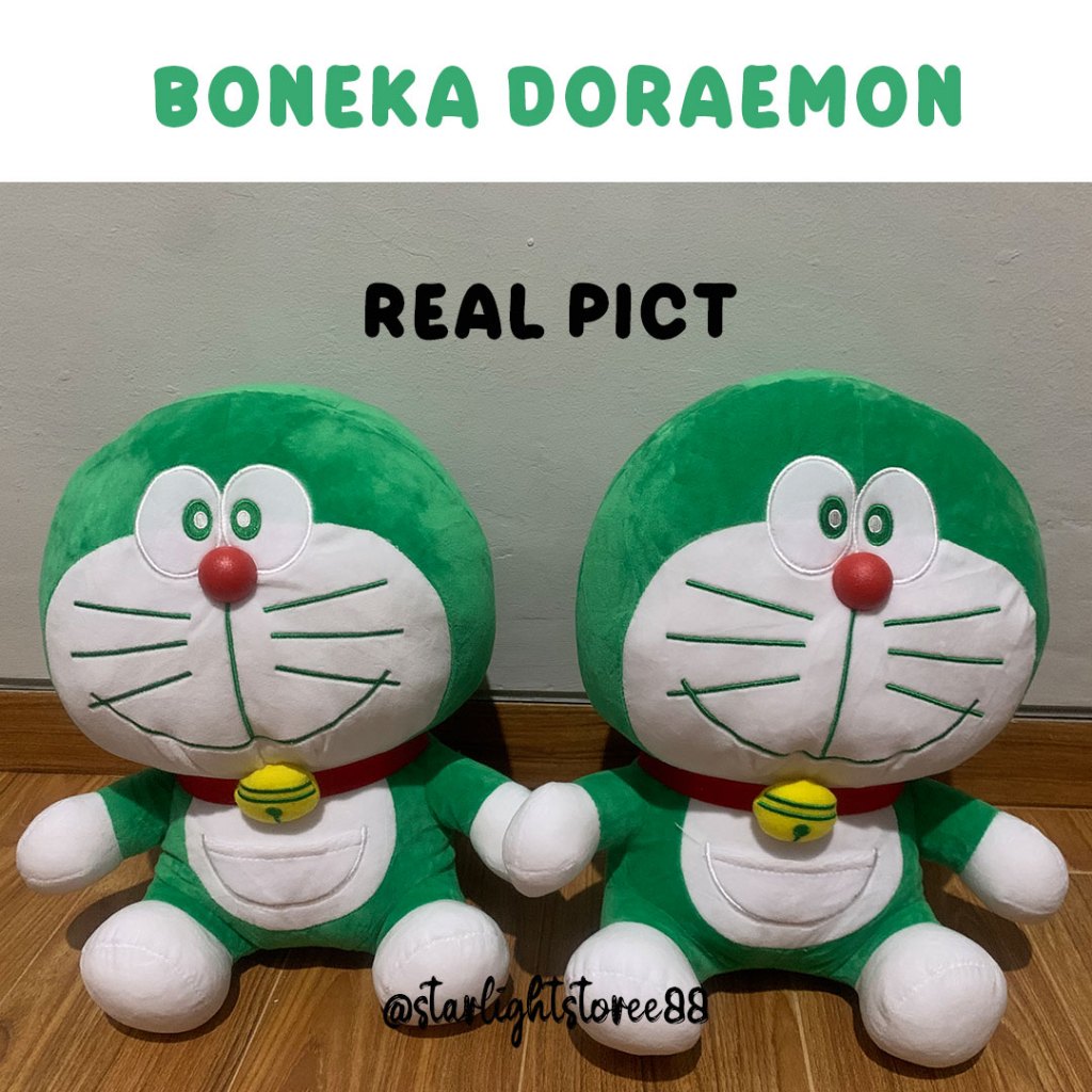 [STR88] Boneka Doraemon Hijau / Doreaemon Uniqlo