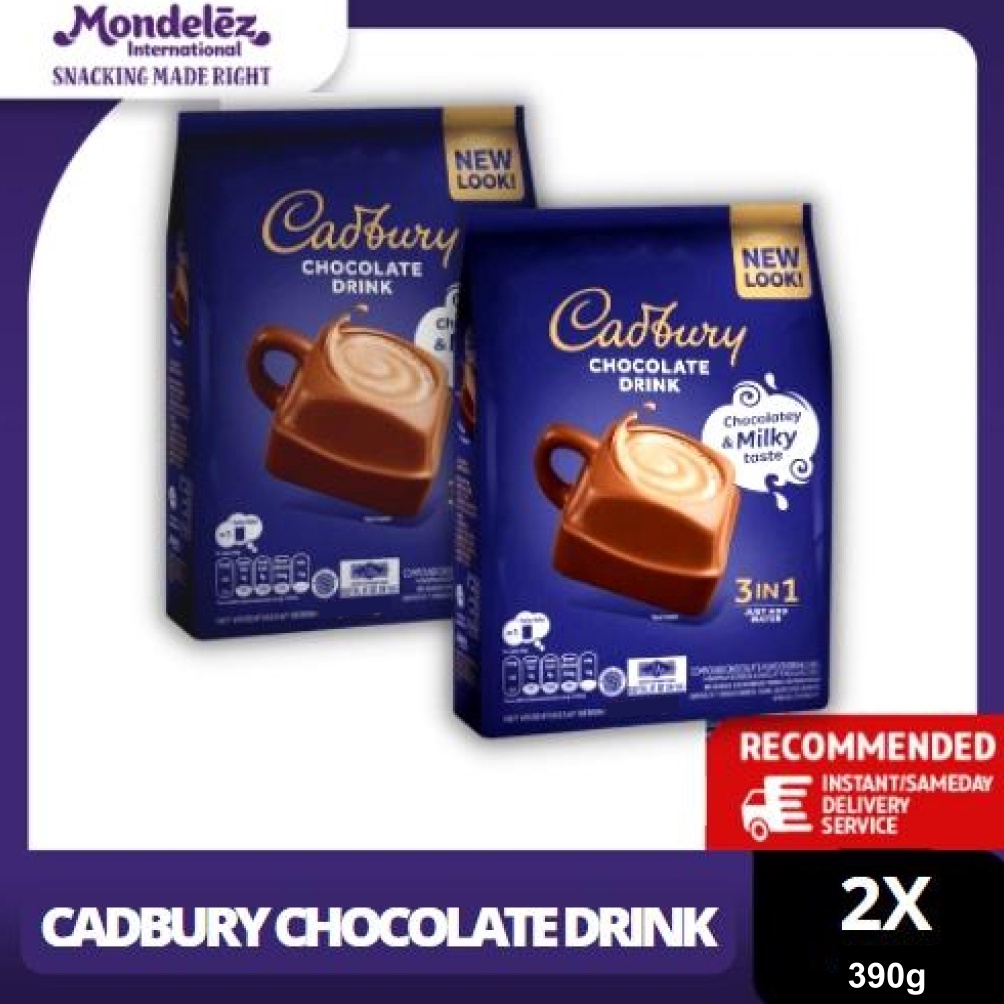 

COD Cadbury Hot Chocolate Drink 3 in 1 Regular 390g, minuman coklat premium twinpack chg9l