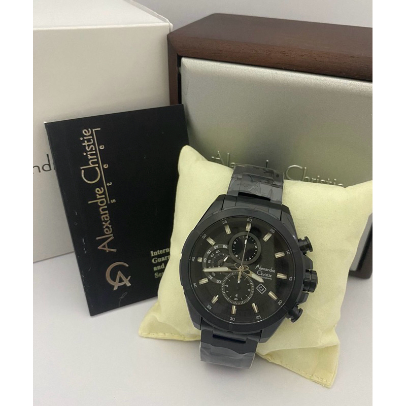 Jam tangan Alexandre Christie AC6508 black