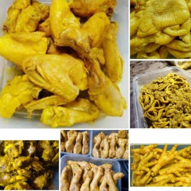 

Kode JDM096 Ayam Ungkep Daging/Sayap/Usus/Kulit/Ceker/Ati Ampela/Pala 500gr