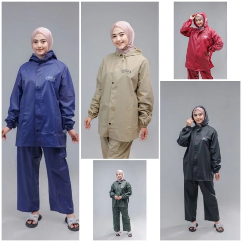 Mantel Jas Hujan Baju Celana GNA Tebal