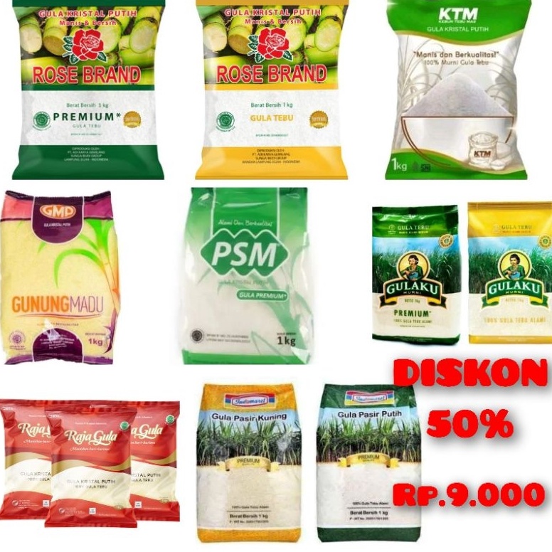 

[☎H9&] GULA 1KG Kualitas Terbaik