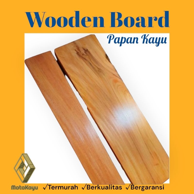 Papan kayu mahoni wooden board bahan kerajinan bahan furniture