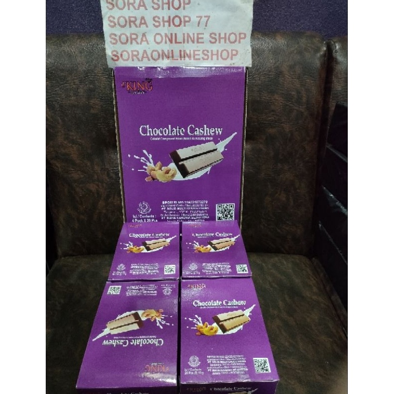 

[☜A67/] 1 Kotak Chocolate Cashew d'King Produk Trend