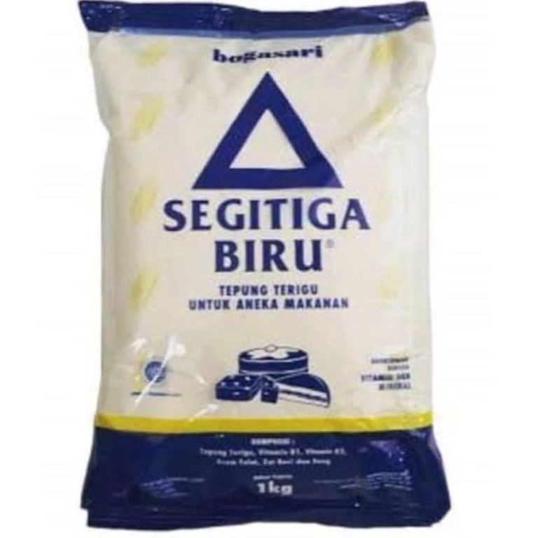 

69 Tepung Terigu Segitiga Biru Bogasari 1 kg Protein Sedang 63