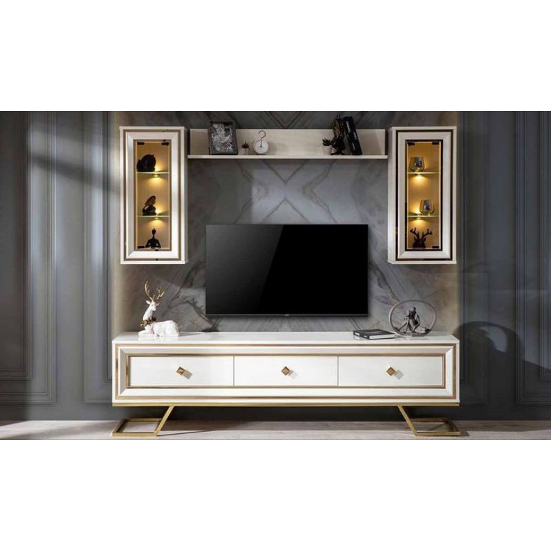 kabinet tv kaki besi