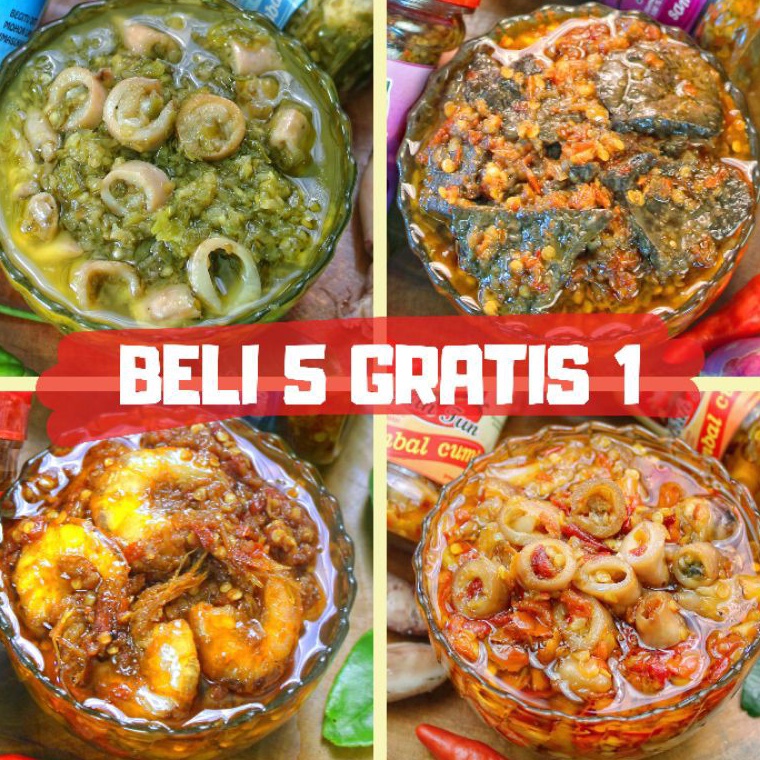 

B!g Sale sambal cumi / sambal bawang / sambal tuna / sambal udang / sambal paru / sambal bajak / sambal ijo Stok Sedikit