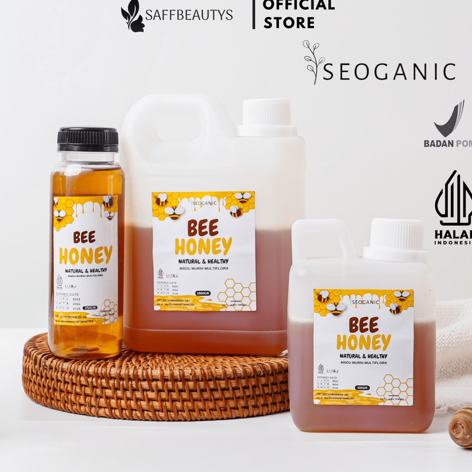 

HFYTA Bee Honey - Madu Multiflora Asli Original 1kg HALAL & DINKES Hot Sale