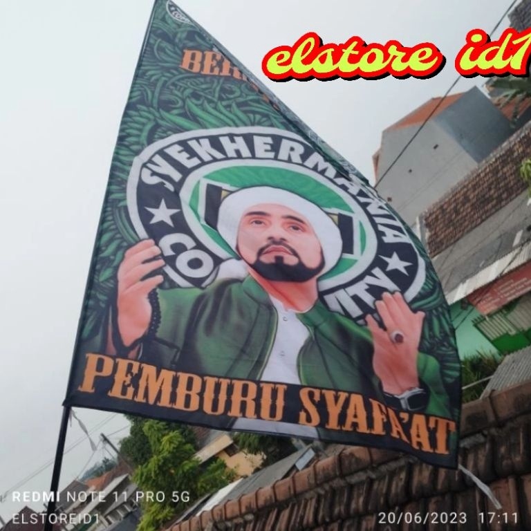 Joran TEGEK Pancing Bisa Buat Tiang MINI FLAG Bendera Majelis Sholawat Uk.720 630 540 450 360 300 27
