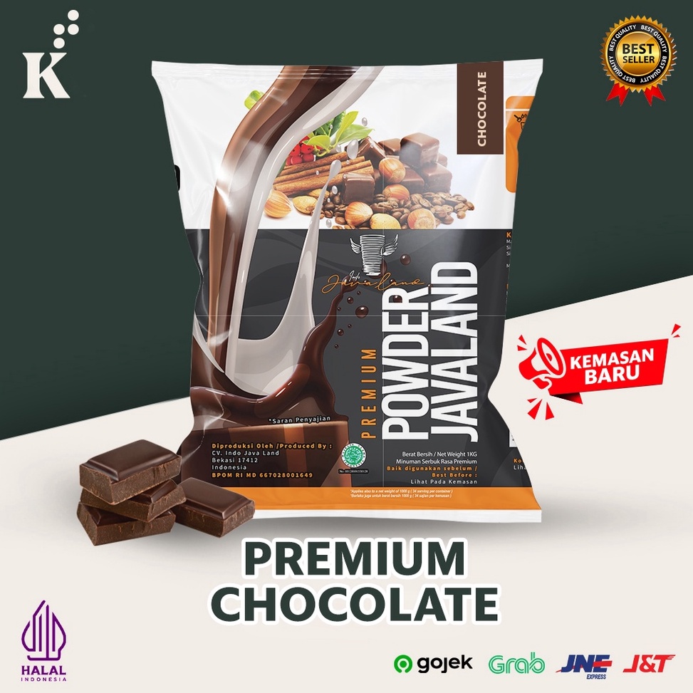 

[PRODUK KGDBI37] Bubuk Minuman Premium Chocolate / Coklat Javaland Grande 1kg 88