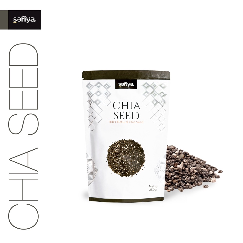 

AC7680 Chia Seed Organik 250 gram Organic Black Chiaseed Authentic Safiya Food ➷Ready Stok