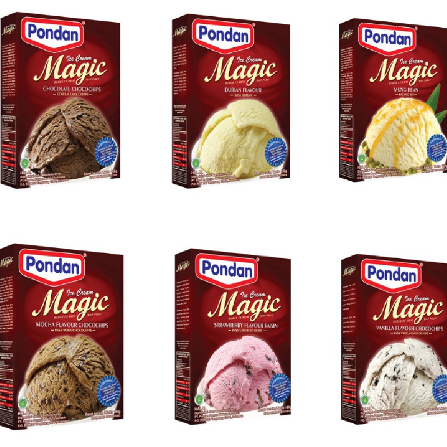 

Kode GIT014 pondan ice cream 160gr vanila coklat strawberry durian