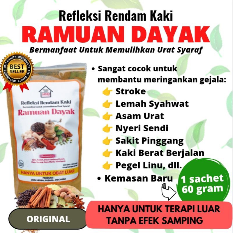 Ramuan dayak refleksi rendam kaki original 60 gram