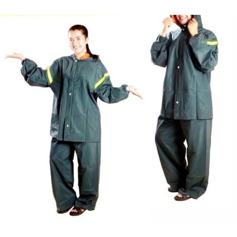 jas hujan baju celana penguin's karet jumbo original