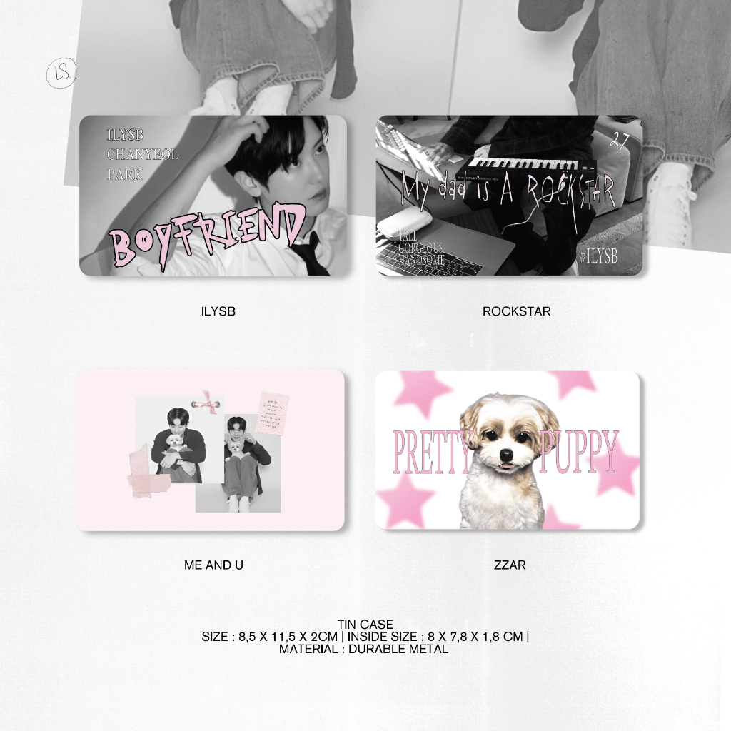 my pretty puppy exo chanyeol, ft zzar sticker tincase id photo fanmade | loevabel
