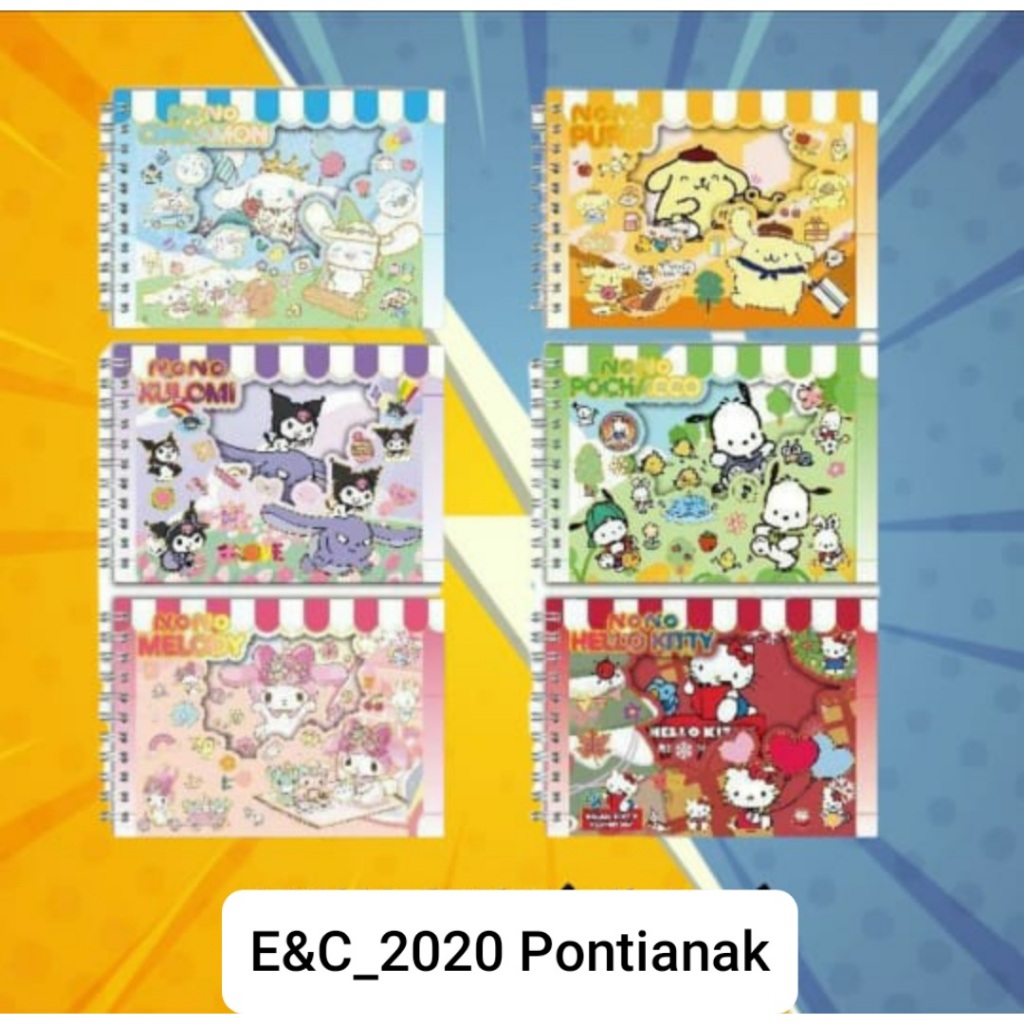 

BUKU STIKER NONO SANRIO / CHARACTER STICKER BINDER BOOK