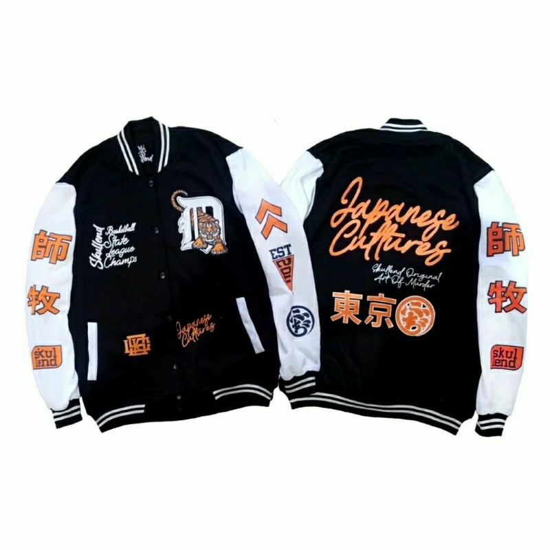 Harimau basebal Jaket pria wanita japanese varsity Termurah Free hadiah By qonita outfit