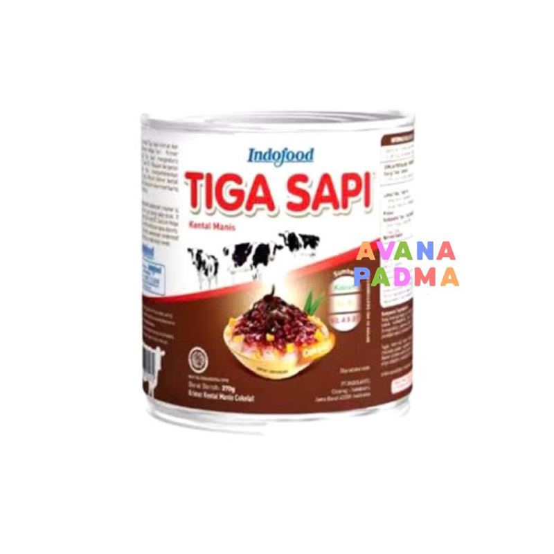 

Indofood Tiga Sapi Kental Manis Cokelat (490g)