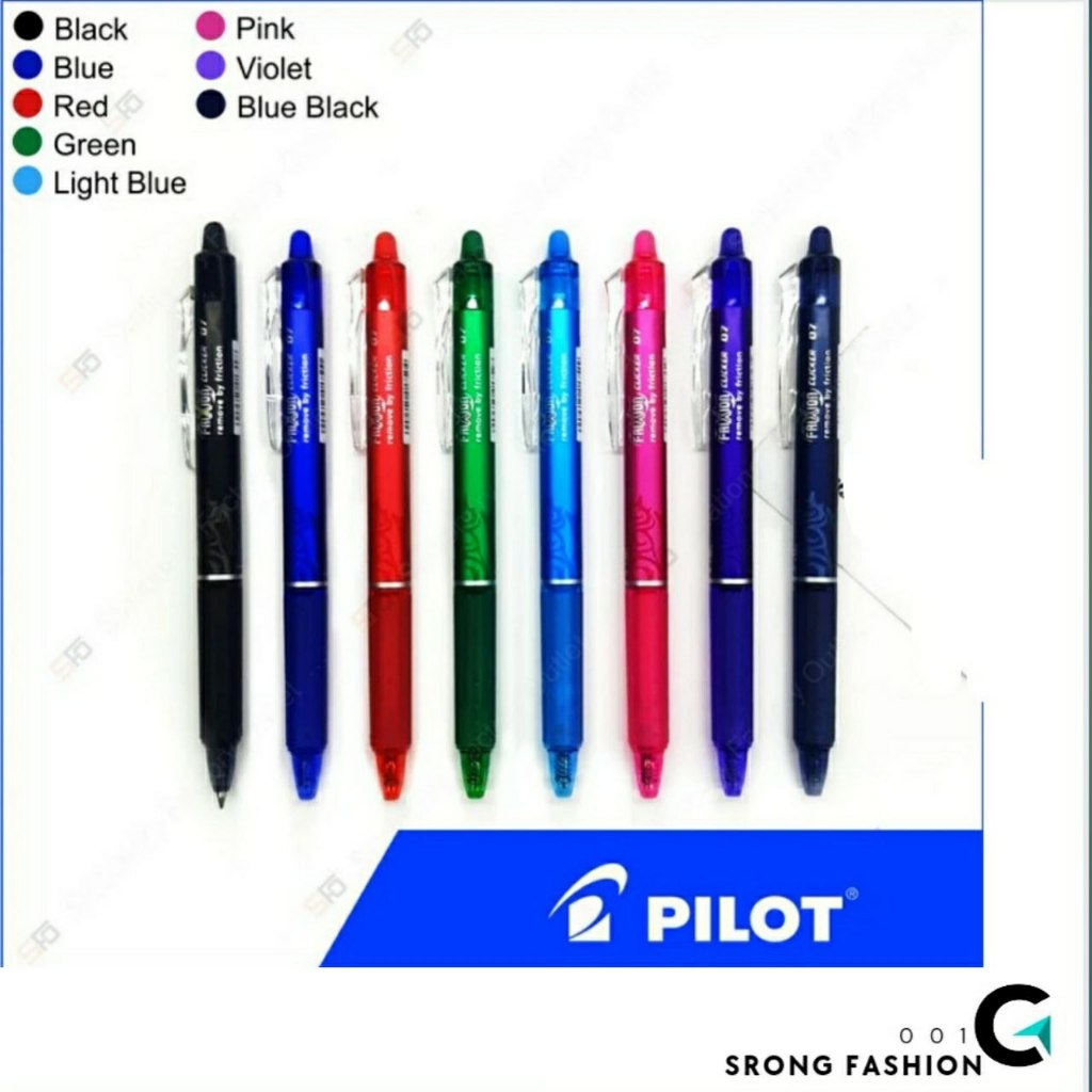 

Pen Pilot Frixion Clicker (Pulpen yan bisa di hapus) - 0,7 , Black