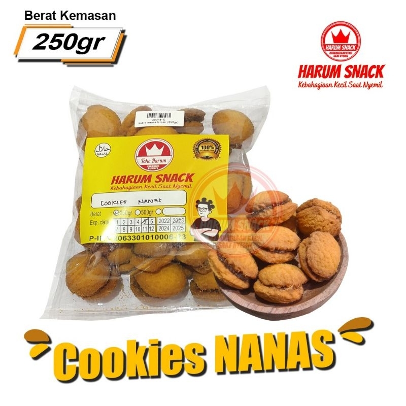 

COOKIES NANAS 250 gram [Harum Snack Official]