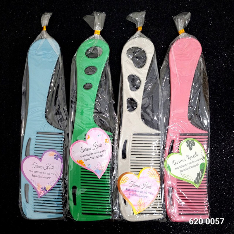 SISIR SOUVERNIR HARGA MURAH SISIR SOUVERNIR FREE UCAPAN ISI 100 PCS SISIR WARNA WARNI HARGA MURAH