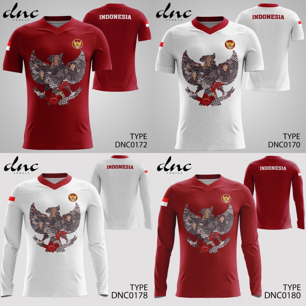 Jersey Suporter Timnas Indonesia Tim Nasional Garuda by DNC Labels dnclabels DNC0172