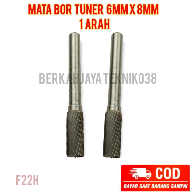 Mata Bor Tuner 6mm x 8mm 1 Arah Cuner Porting Carbide