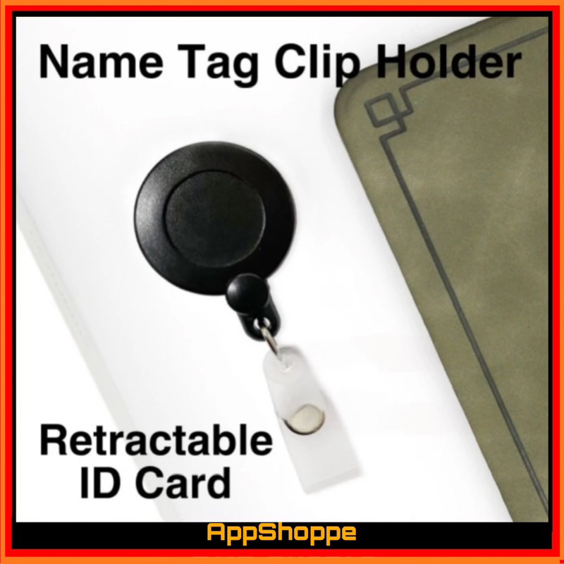 

Name tag Clip Retractable ID Card Gantungan kartu Nama