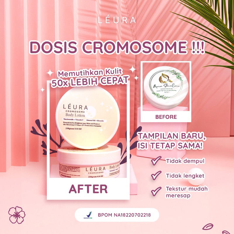 LEURA BODY LOTION CROMOSOME BPOM || HB KROMOSOM BPOM