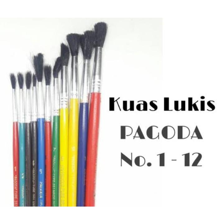 

Kuas Lukis Pagoda 1-12 / Kuas Cat Air