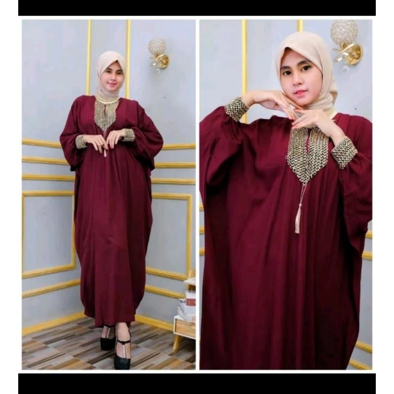GAMIS KAFTAN SULTAN RAYON PREMIUM TEBAL || KAFTAN RAYON SULTAN