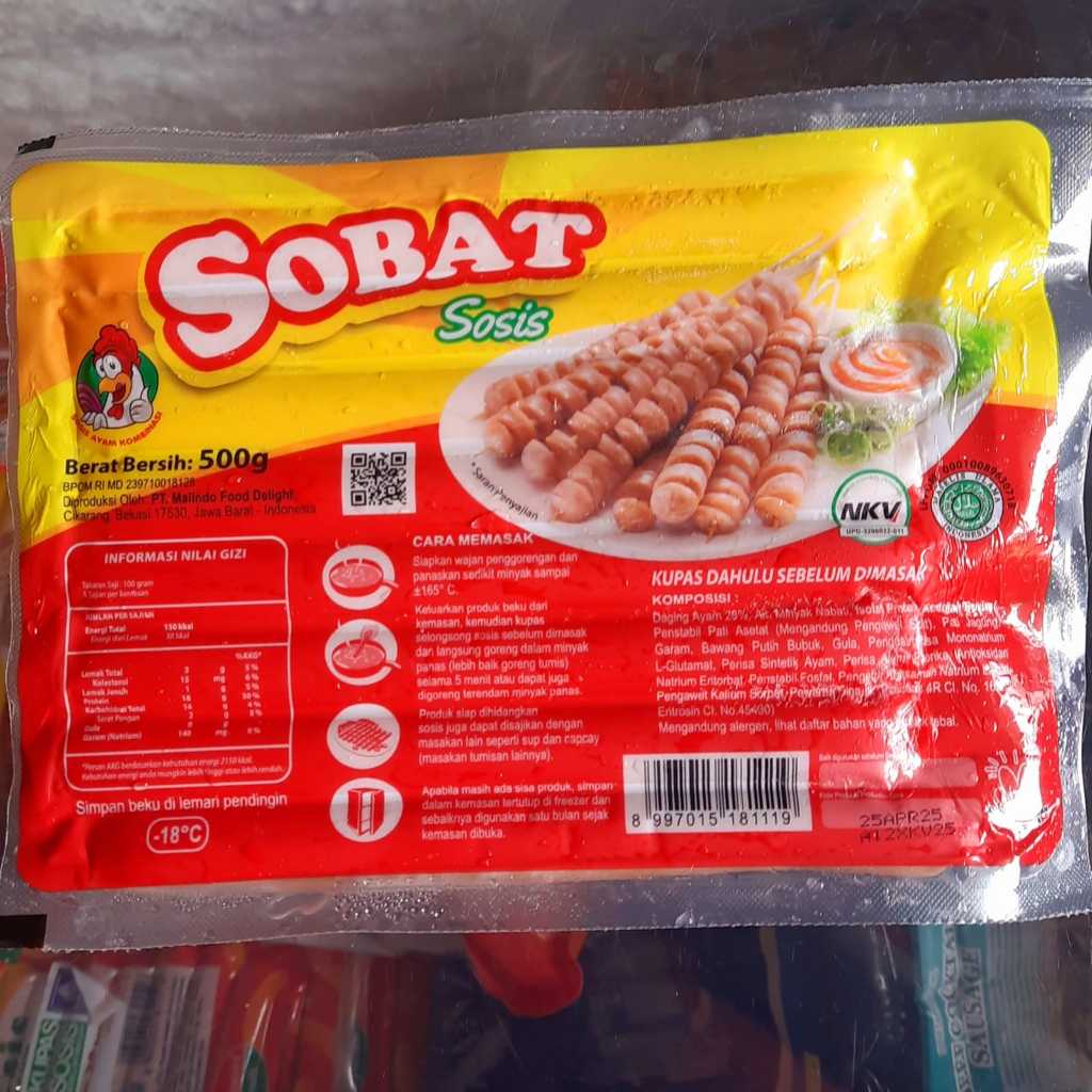 

Sosis Ayam Sobat isi 15 / sosis long / sosis murah