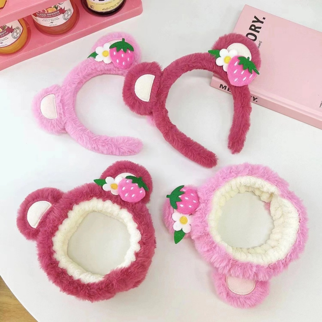 •YF•BD1467 Bando Lucu Lotso Karakter Telinga Bear Cosplay Motif Beruang Imut Style Wanita Anak Dewasa Fashion