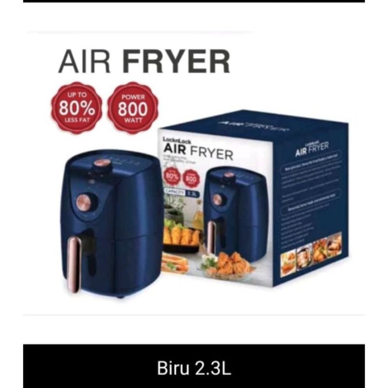 Air Fryer 2,3L Lock n Lock Biru
