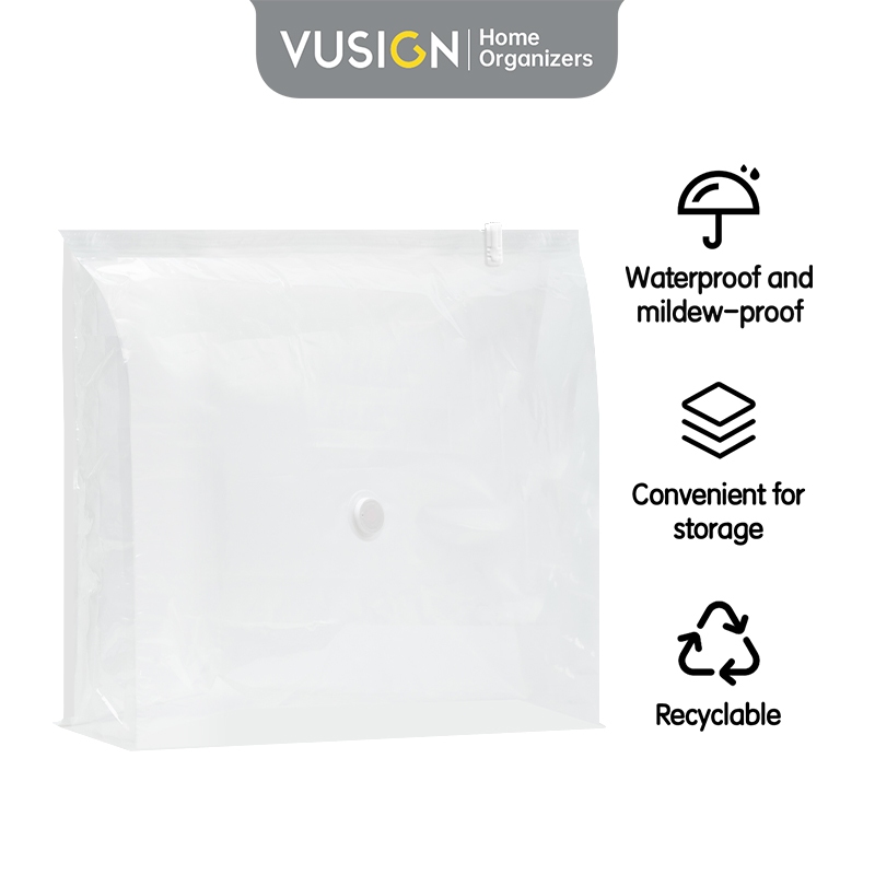 Vusign Vacuum Storage Bag / Vacum Bag / Kantong Plastik Vakum Travel Pakaian Selimut Anti Air Transp