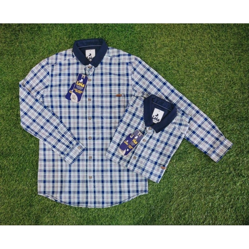 BAJU KEMEJA LOIS JEANS ORIGINAL SLIMFIT REGULER FIT PANJANG POLOS KOTAK PRINTING