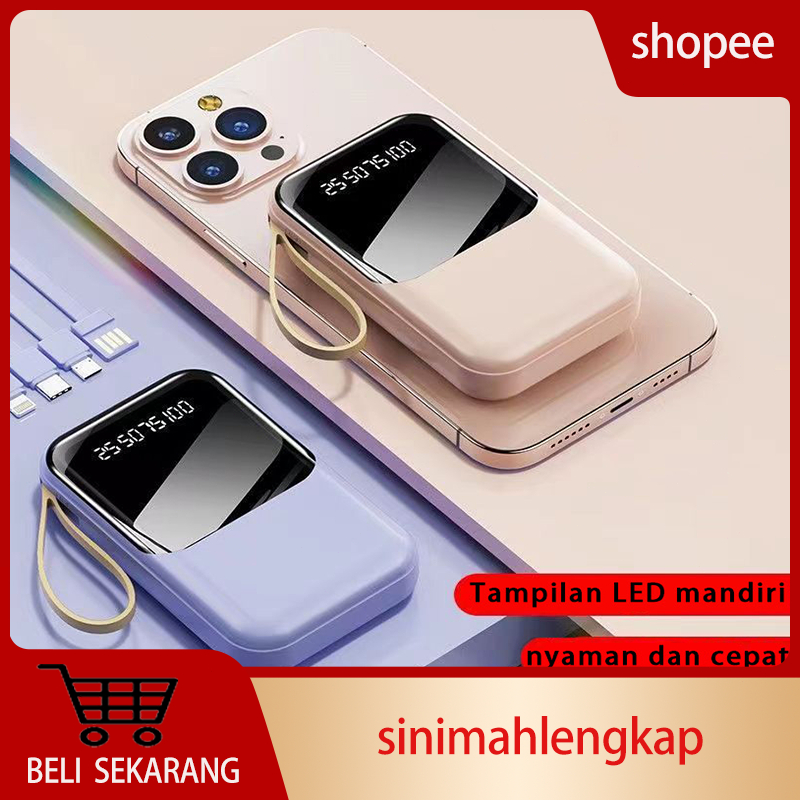 10000mah/20000mah Powerbank robot Fast Charging LED Display lucu mini Murah Kartun Power bank Powerb