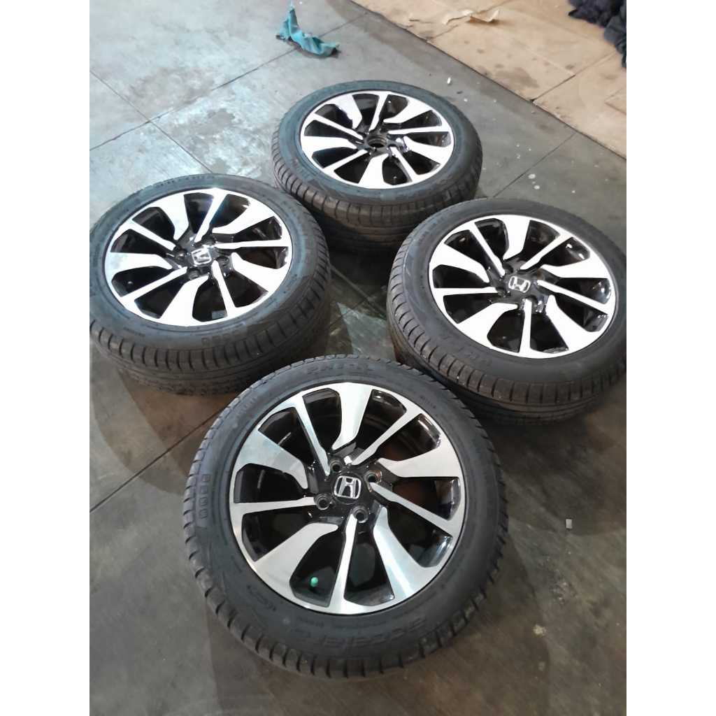 Velg Mobil Bekas Ori Copotan Honda Brio RS R15 Lubang 4 Ban 185 55 Ring 15