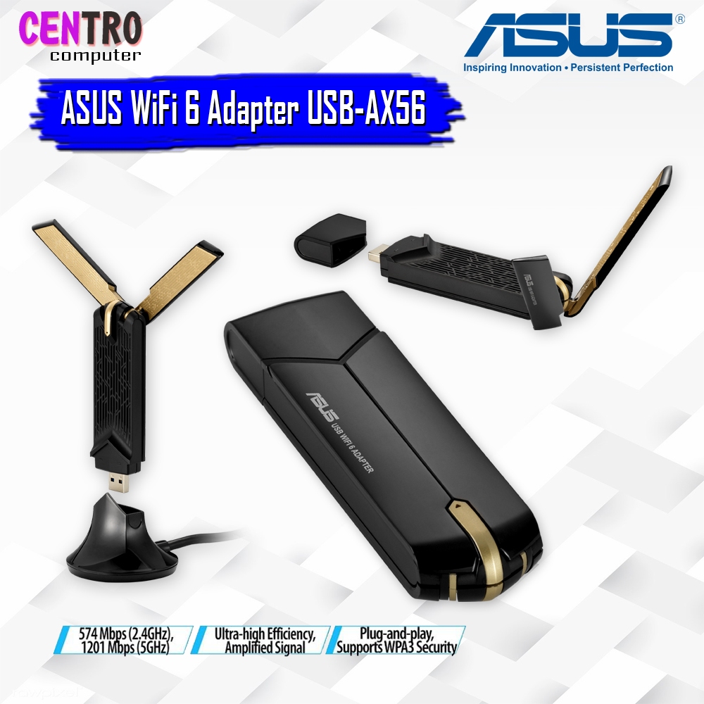 ASUS WiFi 6 Adapter USB-AX56 AX1800 High Speed - asus usb-ax56