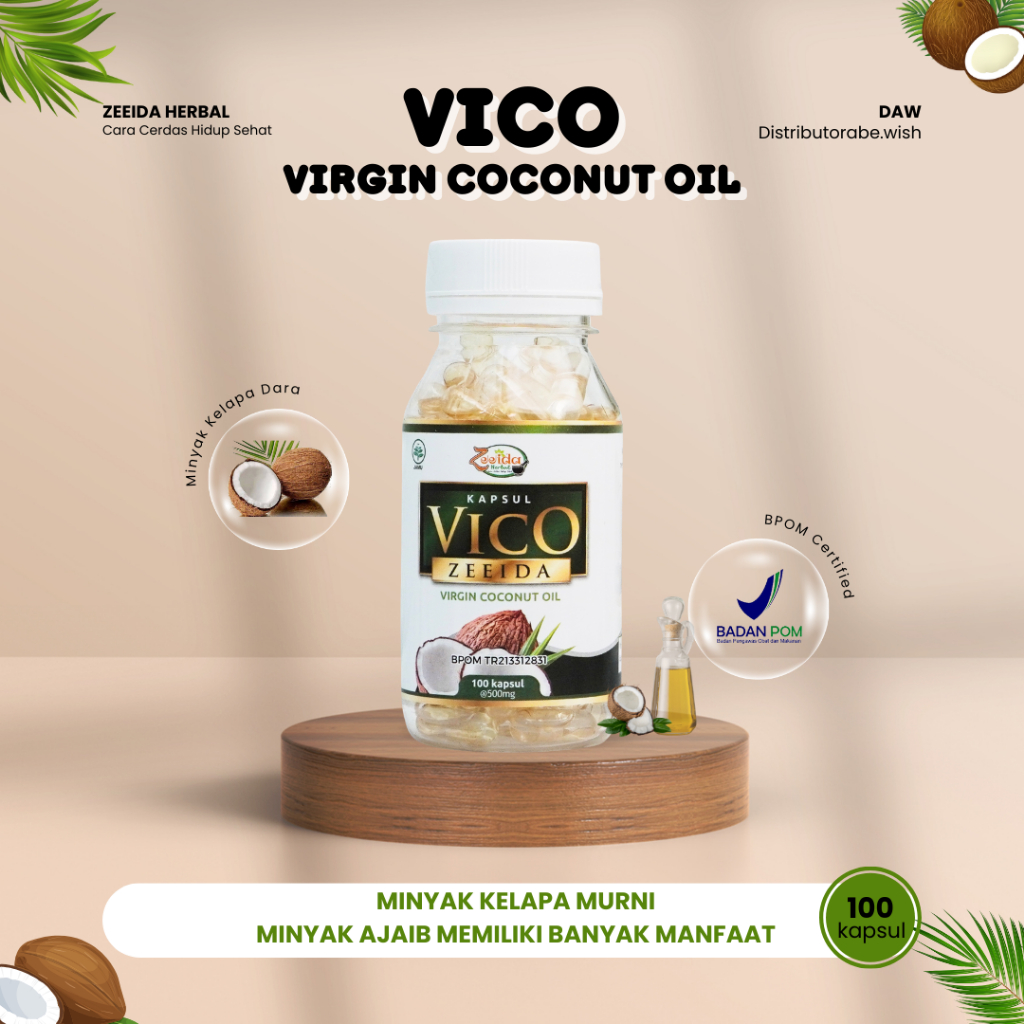 

Minyak kelapa vco kapsul - virgin coconut oil zeeida herbal