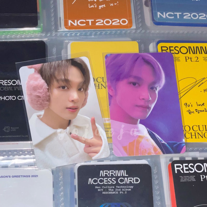 NCT 127 Haechan photocard pc the link fortune scratch pink christmas peace